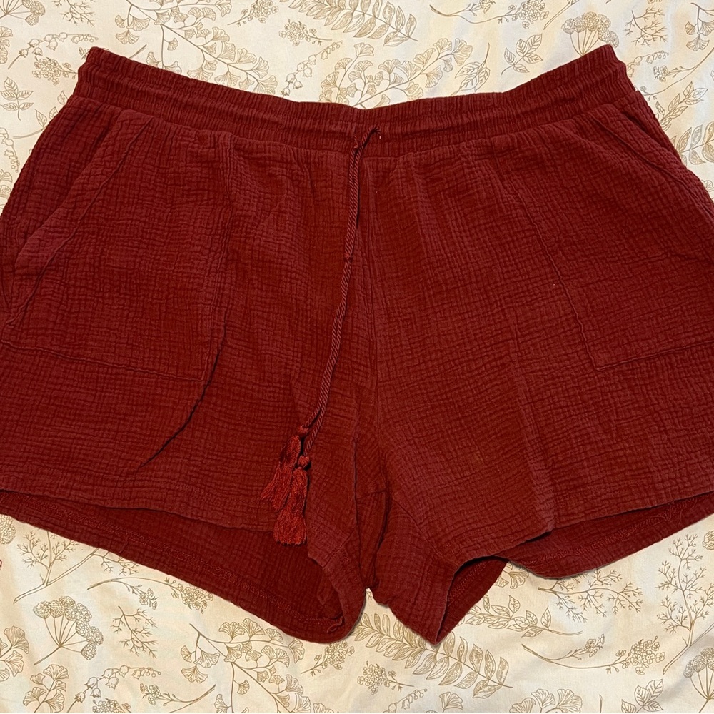 Red Comfy Shorts